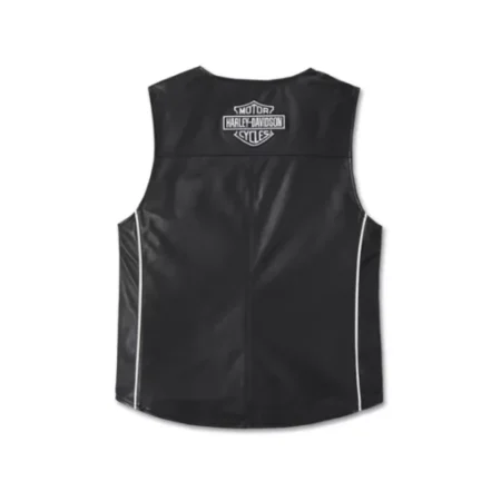 Men Harley Davidson Leather Vest.