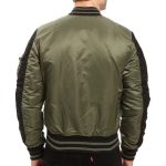 Men’s Varsity Flight Ma‐1 Green And Black Jacket