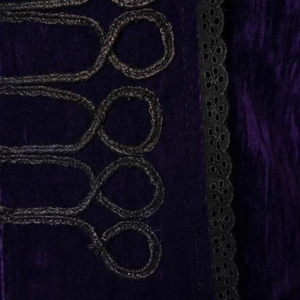 Purple Velvet Gothic Parade Tailcoat.