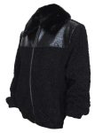 Real Astrakhan Persian Lamb Fur Karakul B3 Bomber Black Coat For Men & Women