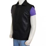 Spiderman Noir Black Leather Vest