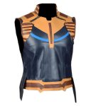 Thanos Avengers Infinity War Josh Brolin Multicolored Leather Vest.