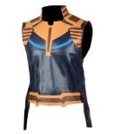 Thanos Avengers Infinity War Josh Brolin Multicolored Leather Vest.