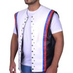 Tna Aj Styles Phenomenal White Leather Vest