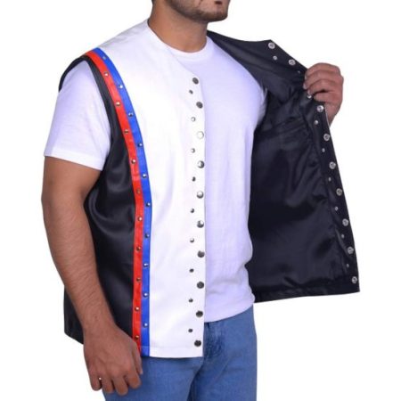 Tna Aj Styles Phenomenal White Leather Vest.