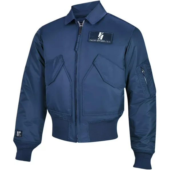 Valley Apparel Men's Military Blue Cwu 45p Flight Jacket