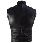 Vergil Blue And Black Leather Vest