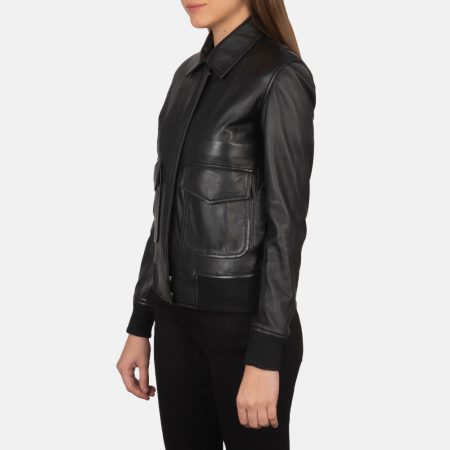 Westa A-2 Black Leather Jacket
