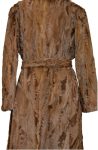 Women Astrakhan Brown Karakul Persian Lamb Fur Winter Warm Trench Coat