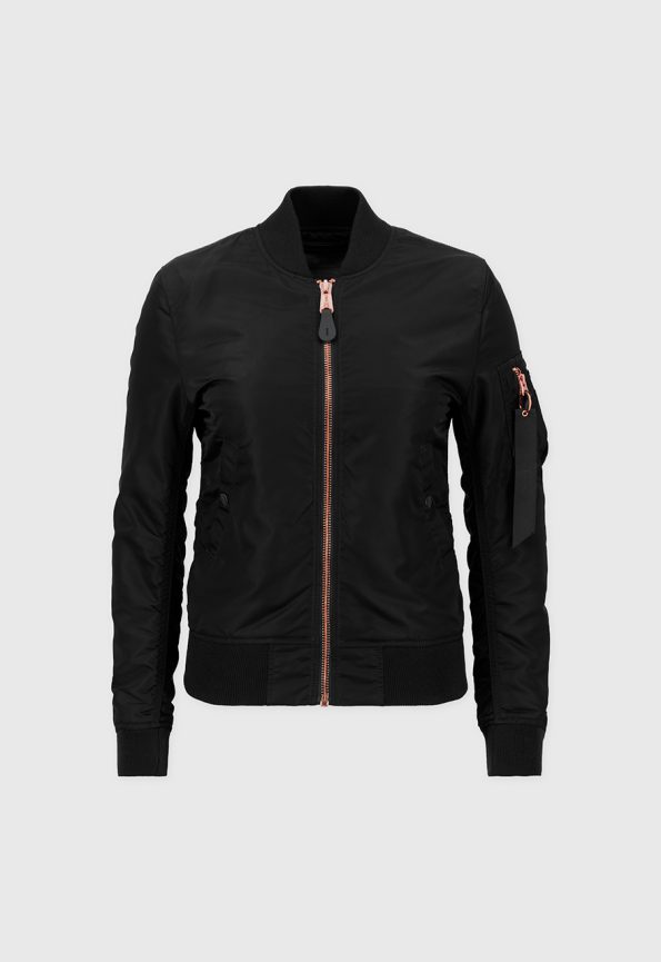 Women's Ma-1 Black Bomber Jacket
