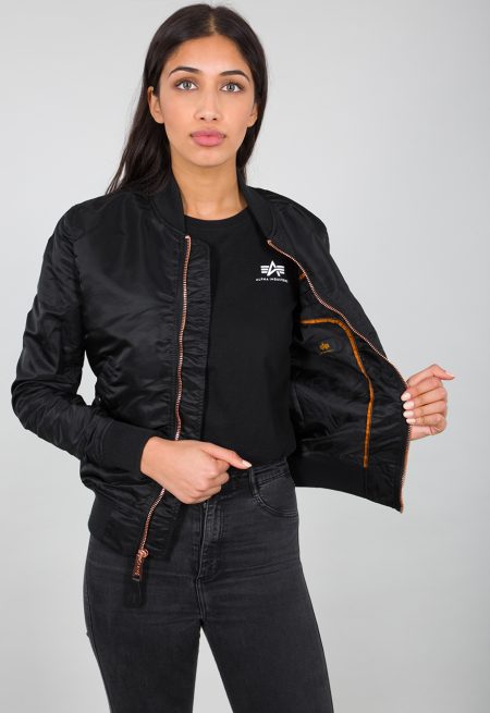 Women's Ma-1 Black Jacket.