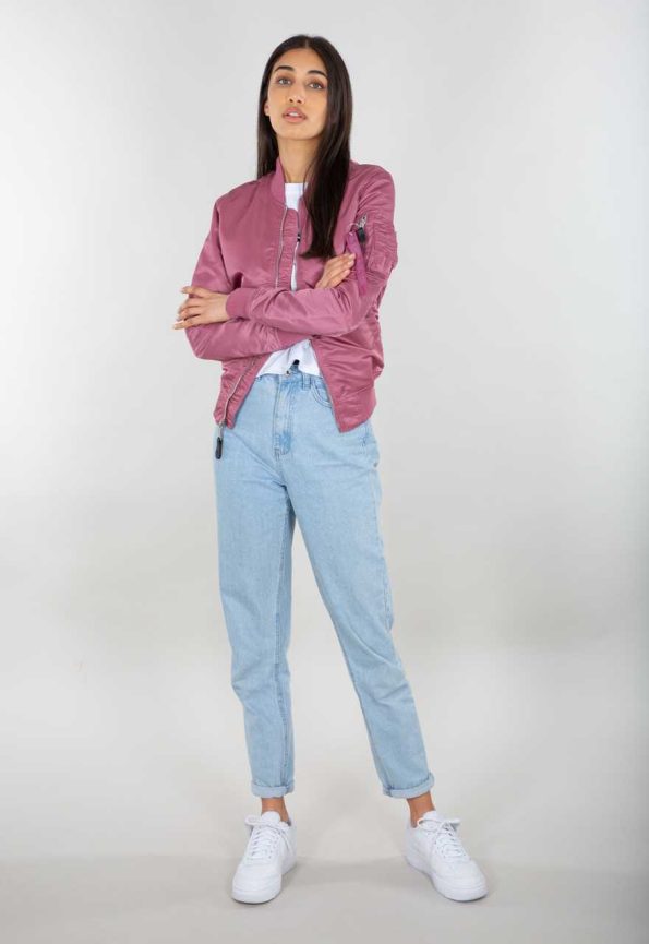Women's Ma-1 Dusty Pink Jacket.