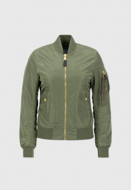 Women's Ma-1 Green Bomber Jacket