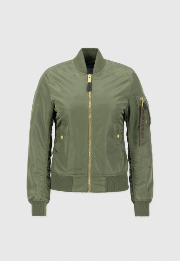 Women's Ma-1 Green Bomber Jacket