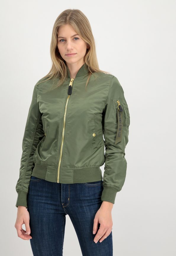 Women's Ma-1 Green Jacket.