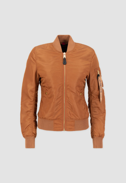 Women's Ma-1 Hazel Brown Bomber Jacket