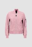 Women’s Ma-1 Silver Pink Bomber Jacket