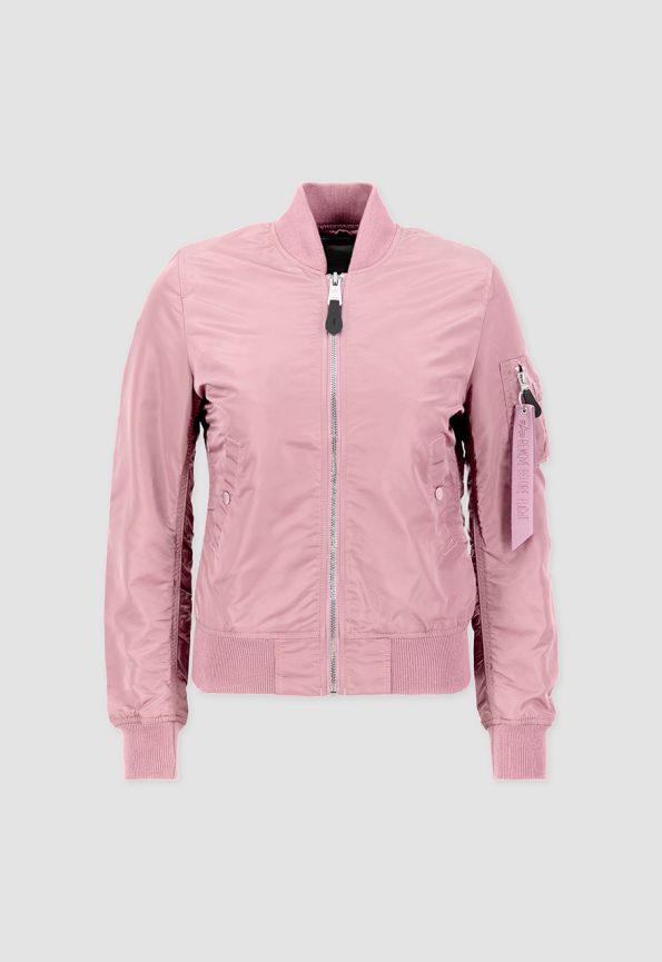 Women’s Ma-1 Silver Pink Bomber Jacket