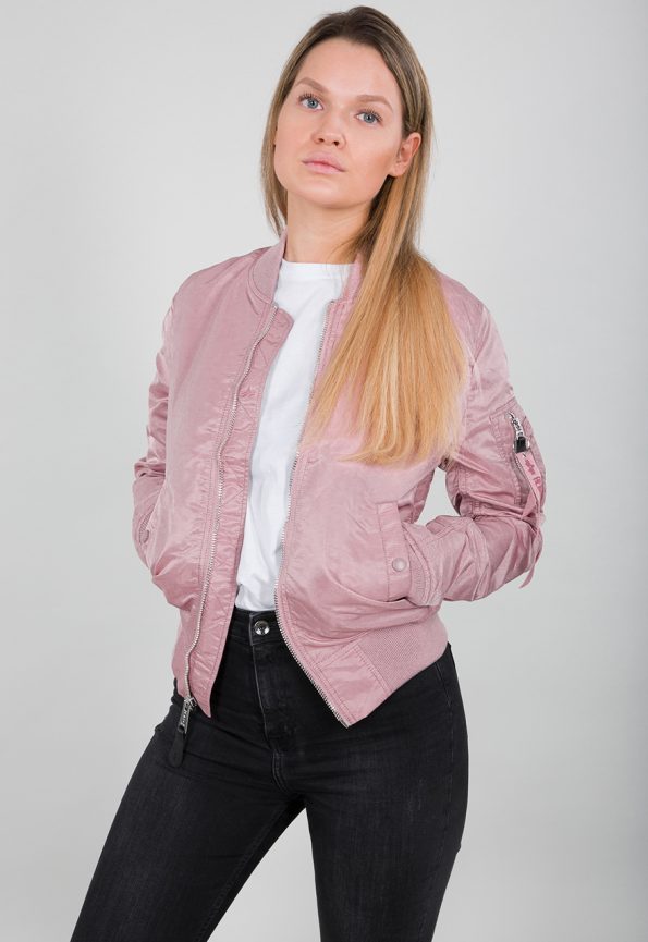 Women’s Ma-1 Silver Pink Jacket.