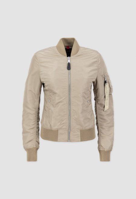 Women's Ma-1 Vintage Sand Bomber Jacket