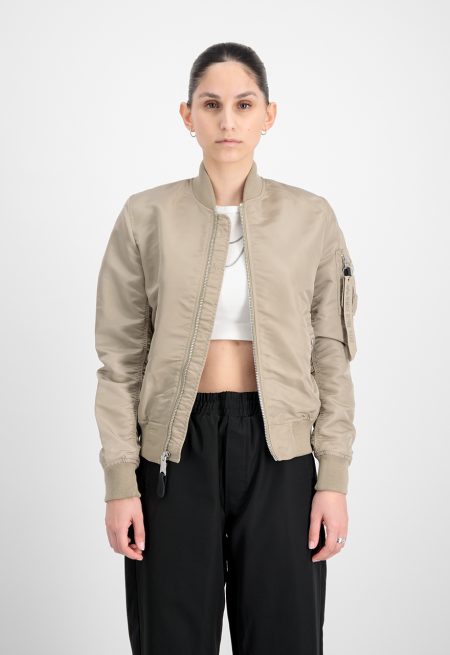 Women's Ma-1 Vintage Sand Bomber Jacket.