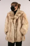 Women’s Vintage Soft Luxury Stylish Winter Warm Arctic Fox Fur Coat