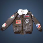 A-2 Us Air Force Brown Leather Bomber Jacket