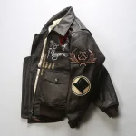 Air Force G-1 Pilot My Player Brown Leather Bomber Jacket