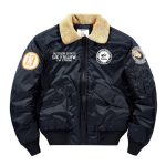 Air Force Ma-1 Black Cotton Bomber Jacket