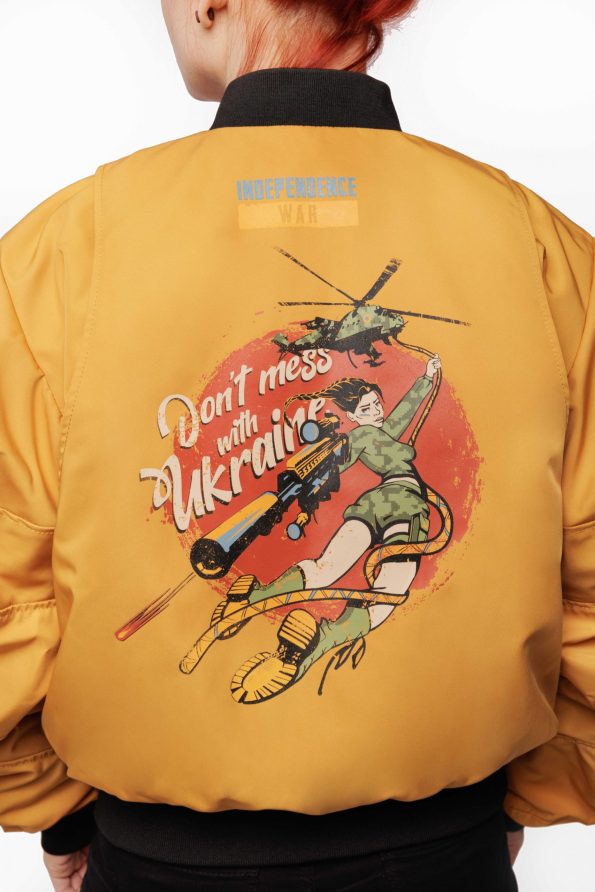 Airstream Yellow Bomber Flight Jacket.