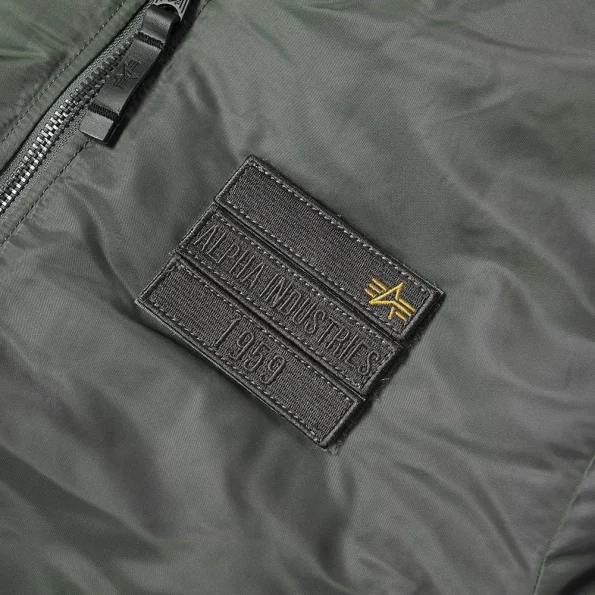 Alpha Industries Ma-1 Grey Bomber Air Force Jacket.