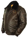 B-15 Spitfire Flight Brown Leather Jacket
