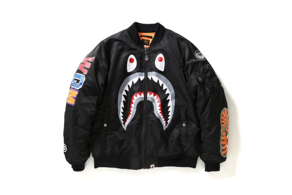 Bape Unveils Limited Shark Ma-1 Black Flight Jacket