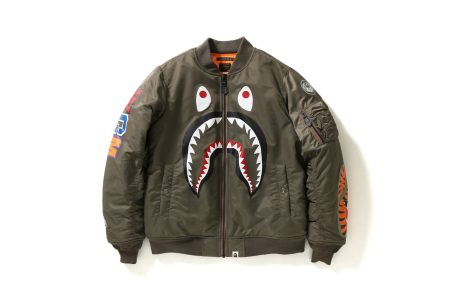Bape Unveils Limited Shark Ma-1 Green Flight Jacket