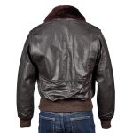 G-1 Brown Leather Flight Bomber Jacket
