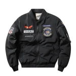 Ma-1 Army Black Bomber Flight Pilot Jacket