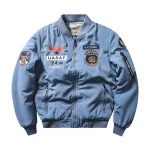 Ma-1 Army Blue Bomber Flight Pilot Jacket