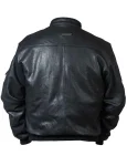 Ma-1 Tigers Bomber Black Leather Jacket