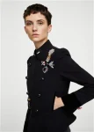 Men’s Mango Military-style Black Parade Jacket