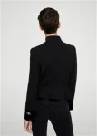 Men’s Mango Military-style Black Parade Jacket
