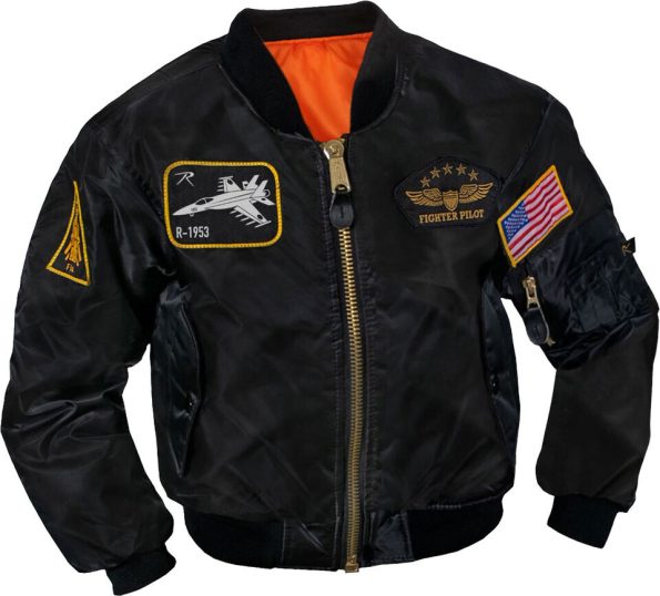 Military Air Force Style Patches Ma-1 Flight Jacket