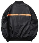NASA Ma-1 Military Black Flight Jacket