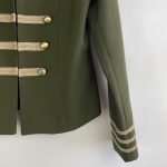 New York Soho Olive Green Military Parade Jacket