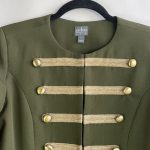 New York Soho Olive Green Military Parade Jacket