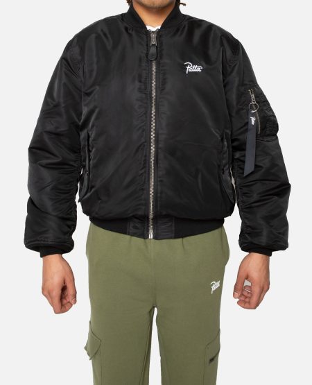 Patta X Alpha Industries Ma-1 London Black Jacket.