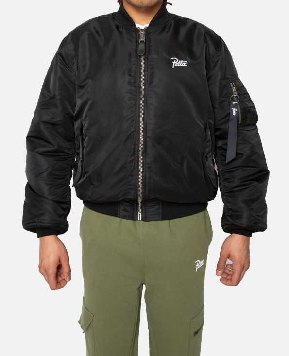 Patta X Alpha Industries Ma-1 London Black Jacket.