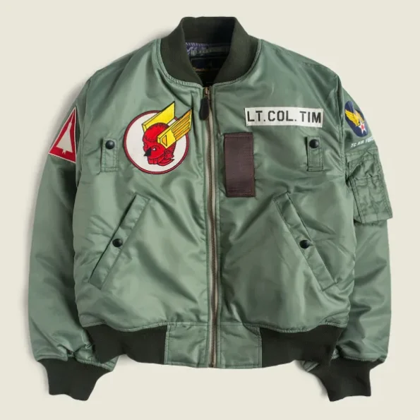 Tim-1 Sage Green Ma-1 Flight Jacket