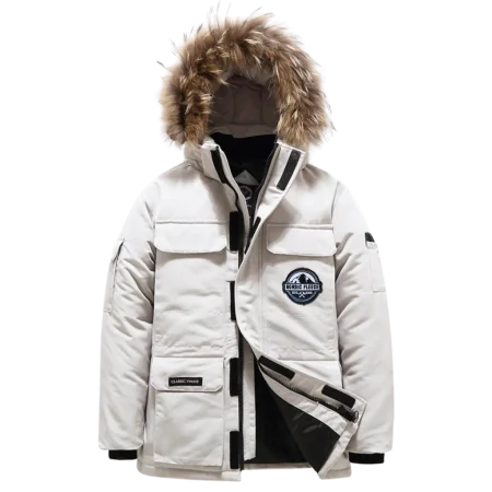 Unisex Classic Vogue Norwich White Parka Jacket