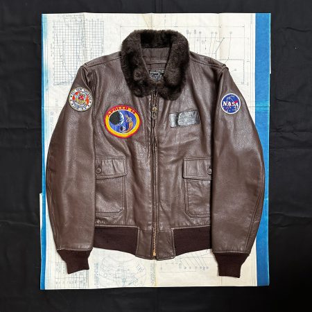 Us Navy & Nasa Apollo 14 Recovery Force G-1 Brown Leather Jacket