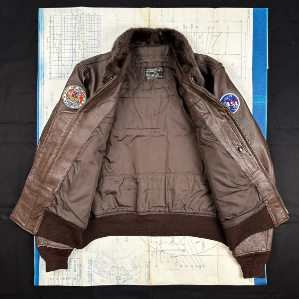 Us Navy & Nasa Apollo 14 Recovery Force G-1 Leather Jacket
